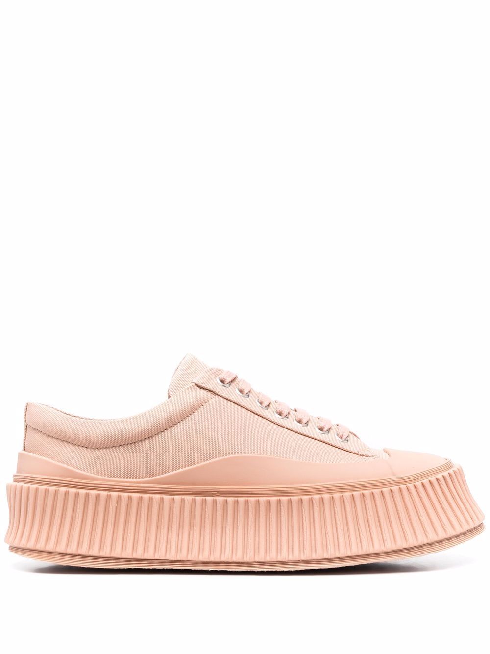 Jil Sander 厚底低帮板鞋 - 粉色