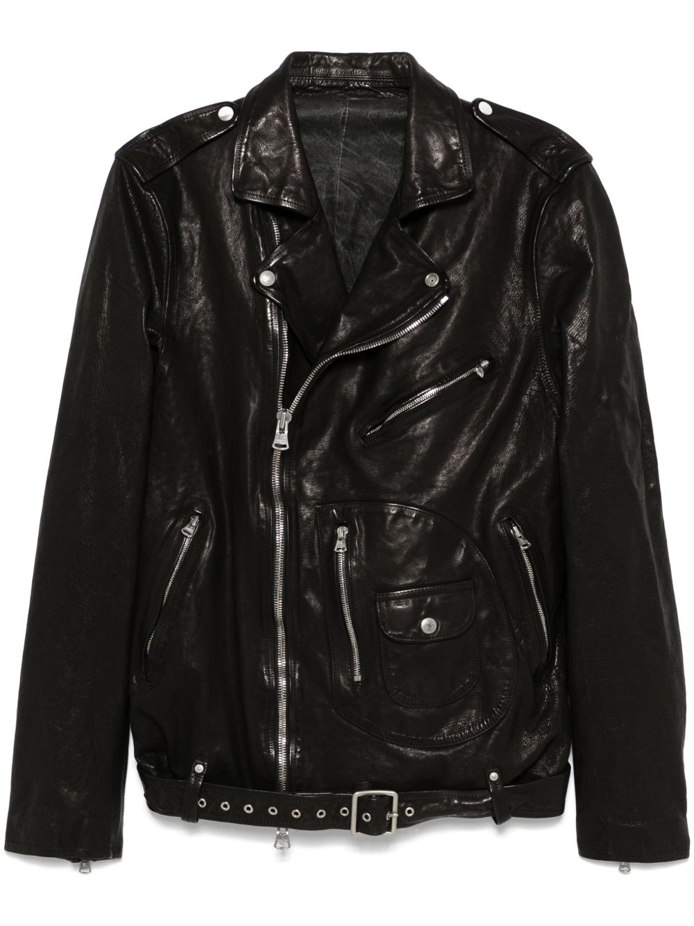Yohji Yamamoto Backlash 机车夹克 - 黑色