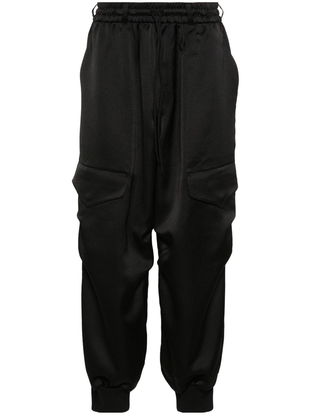 Y-3 TCH 泡泡纱工装长裤 - 黑色