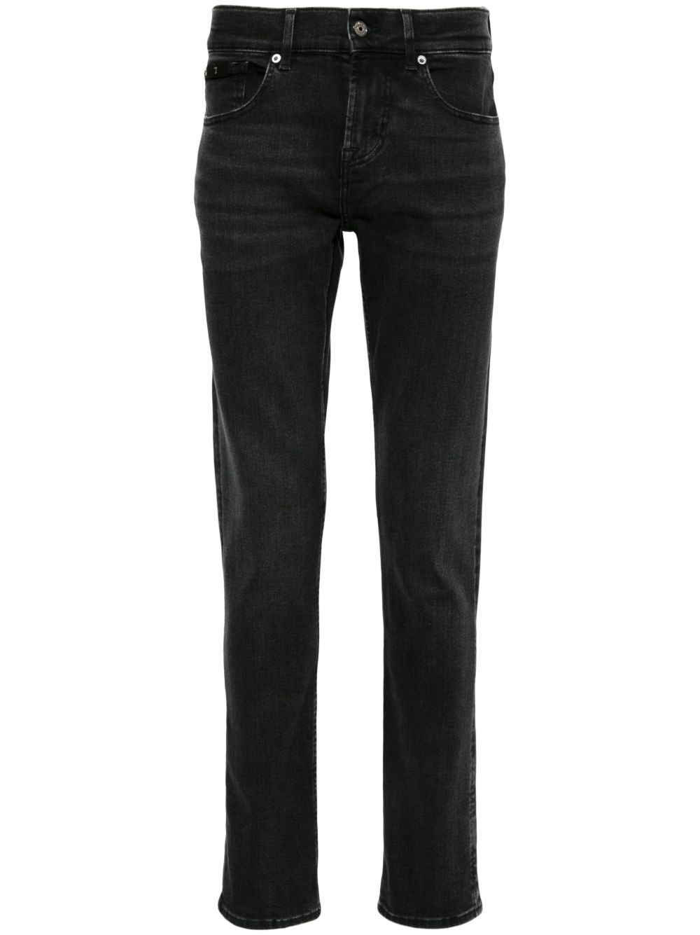 7 For All Mankind 标贴牛仔裤 - 黑色