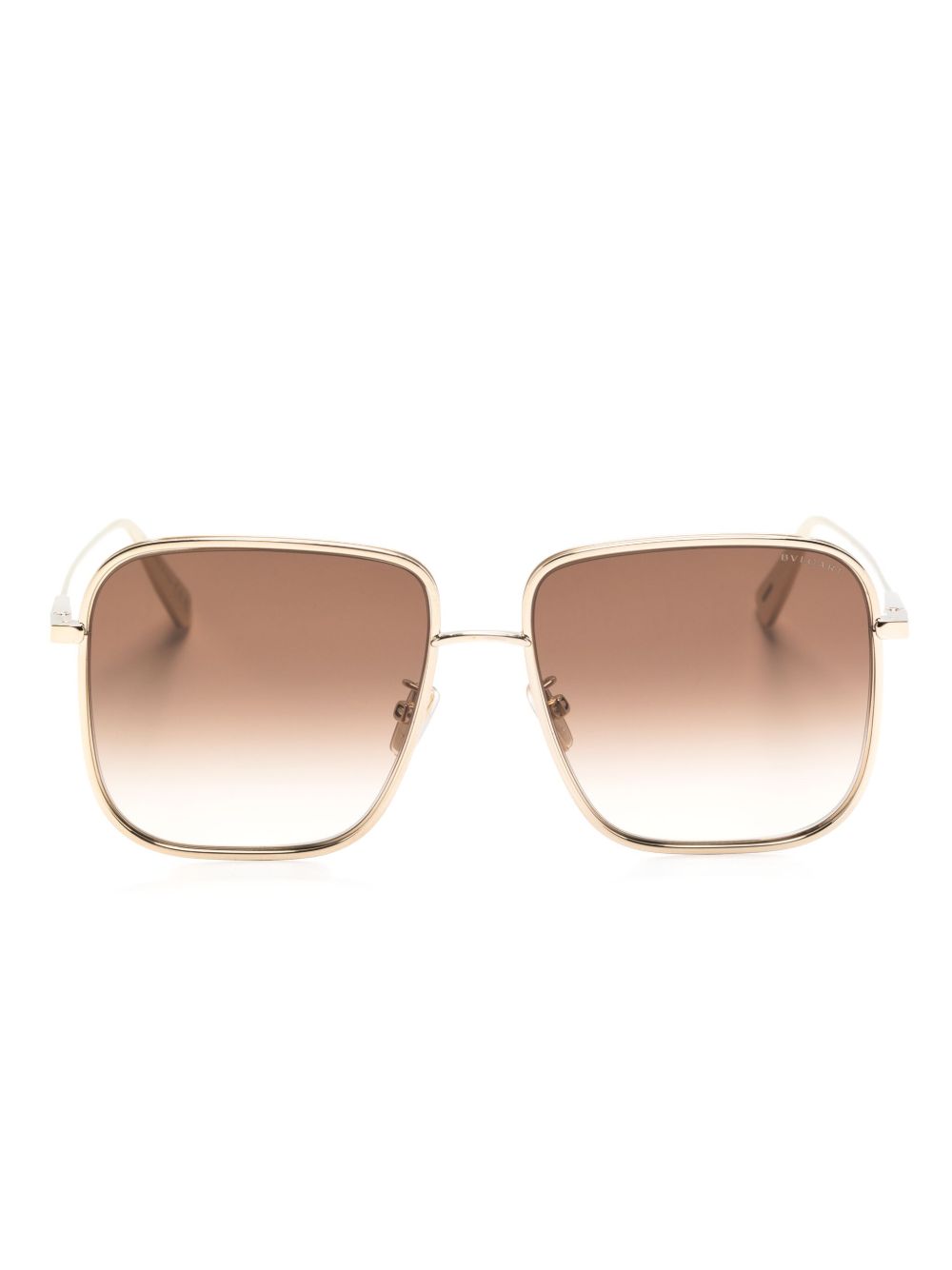 Bvlgari 方框太阳眼镜 - 金色