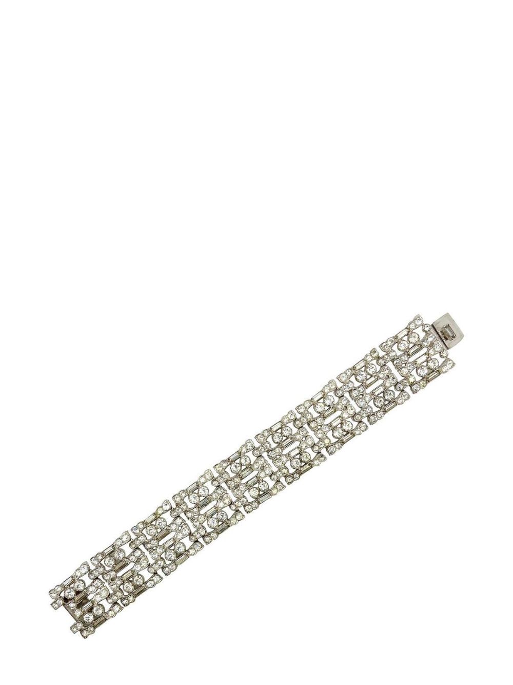 Jennifer Gibson Jewellery Vintage Art Deco Paste Cocktail Bracelet 1930s - 银色