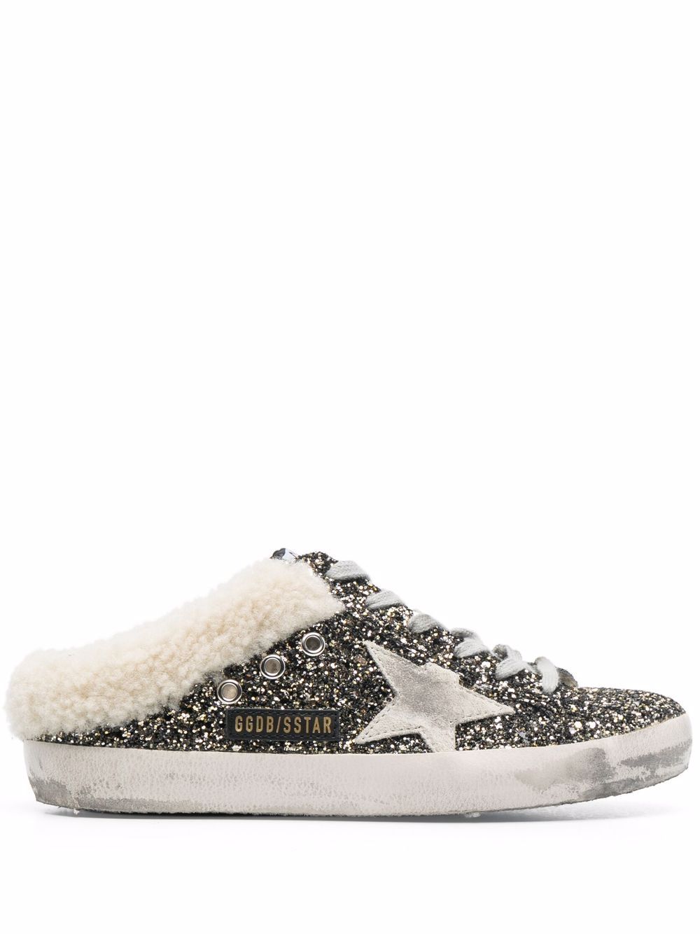 Golden Goose Super-Star Sabot 运动鞋 - 黑色