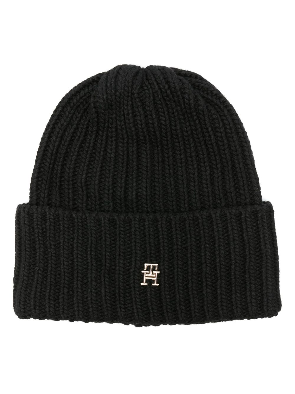 Tommy Hilfiger Limitless 经典logo标牌套头帽 - 黑色
