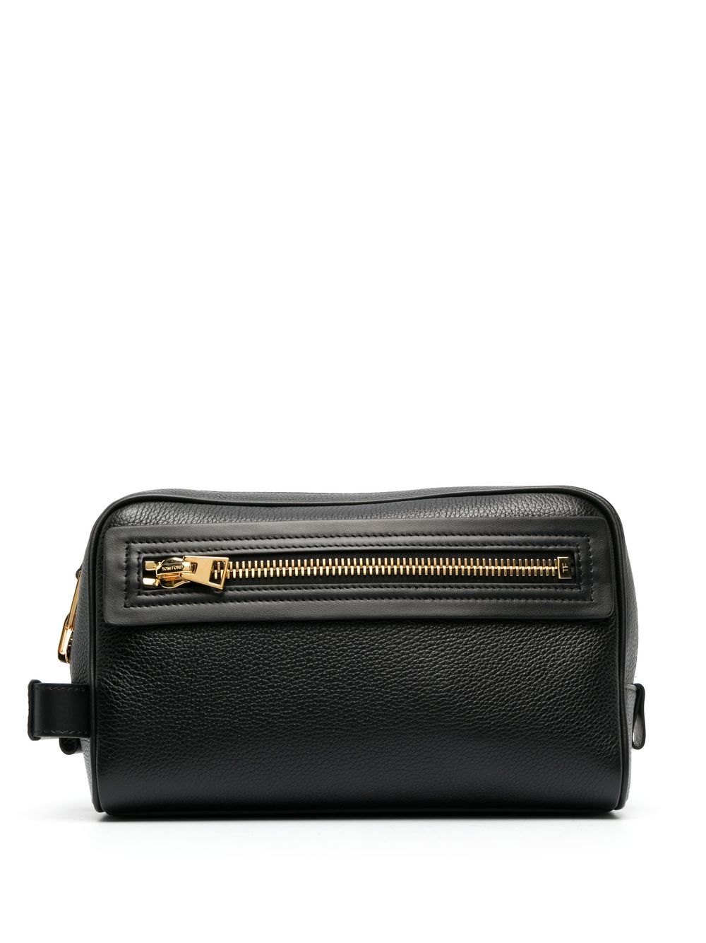 TOM FORD logo凹面压花洗漱包 - 黑色