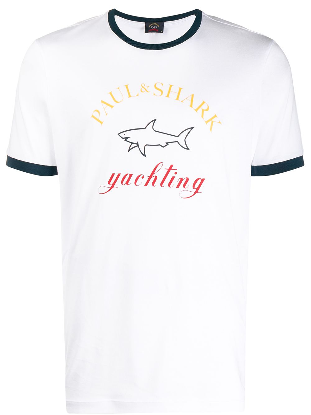Paul & Shark logo标志T恤 - 白色