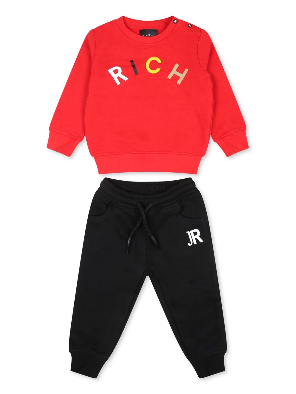 John Richmond Junior logo印花运动套装 - 红色