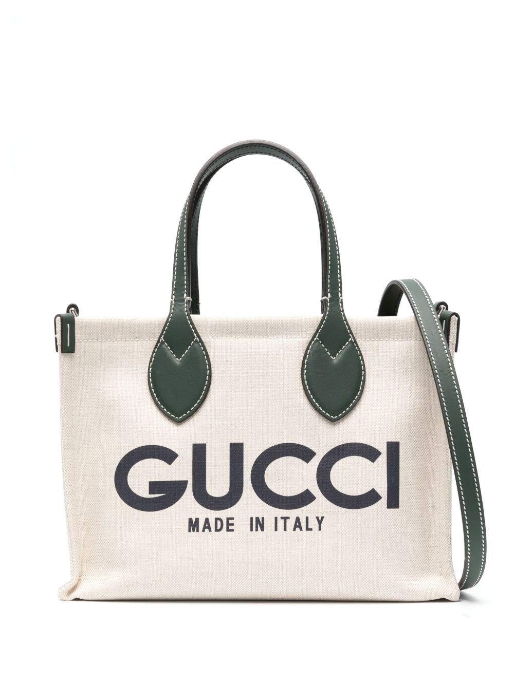 Gucci logo印花小号托特包 - 中性色