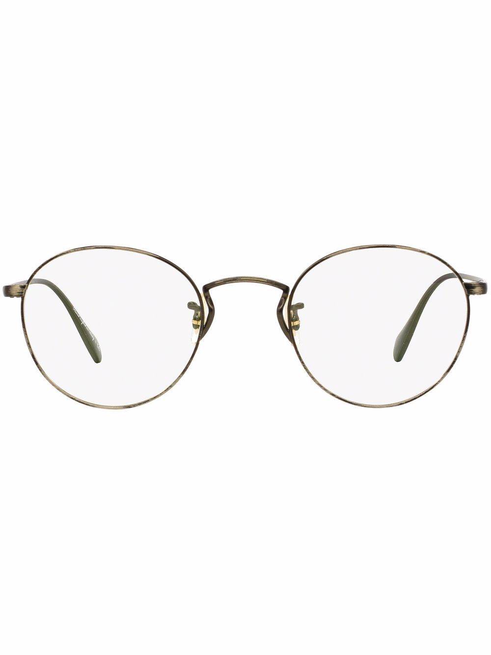 Oliver Peoples Coleridge 圆框眼镜 - 褐色