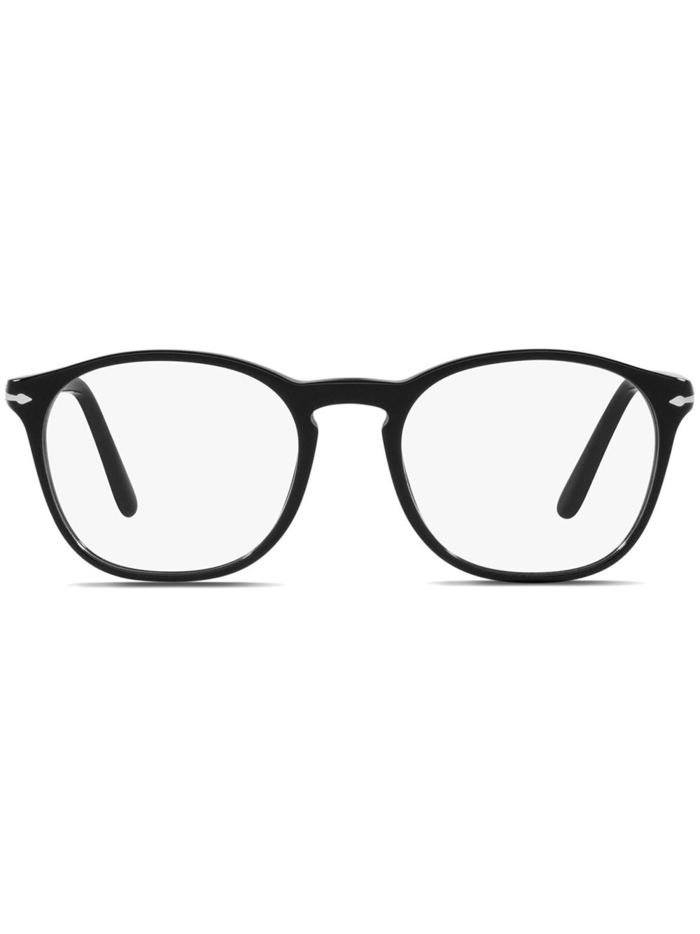 Persol 方形眼镜 - 黑色