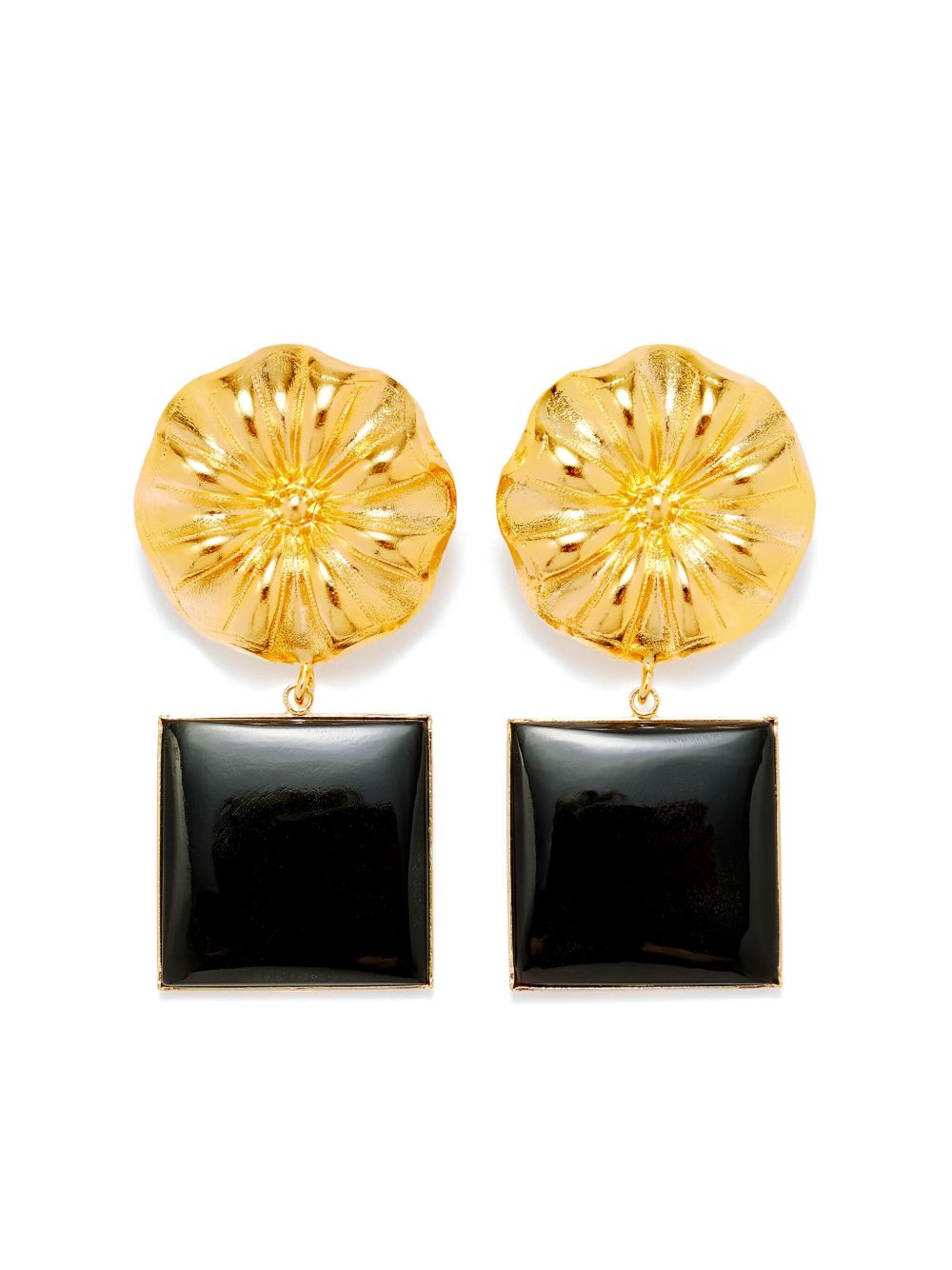 DESTREE Sonia Daisy Square 耳环 - 黑色