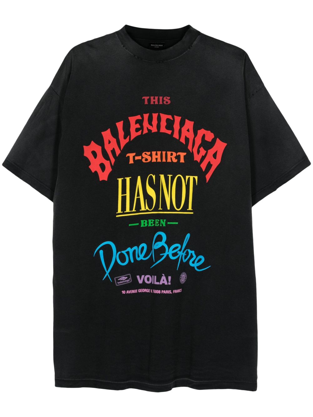 Balenciaga Not Been Done 棉T恤 - 黑色