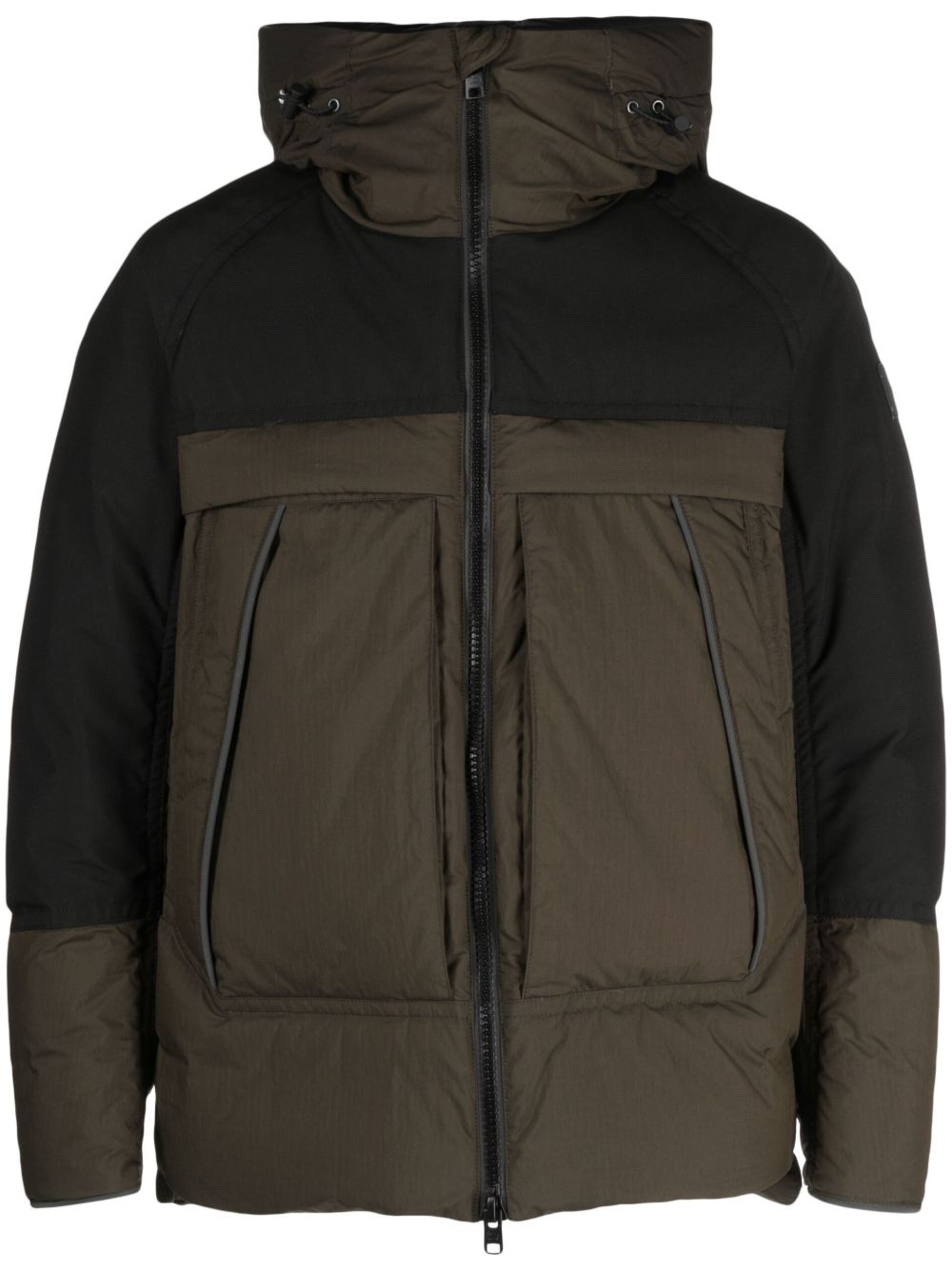 Woolrich 连帽填充夹克 - 绿色
