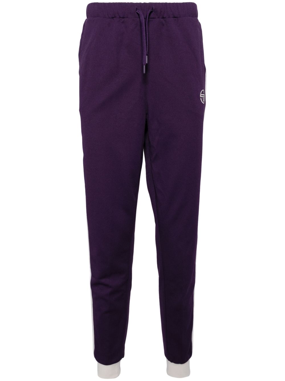 Sergio Tacchini 饰带细节运动裤 - 紫色