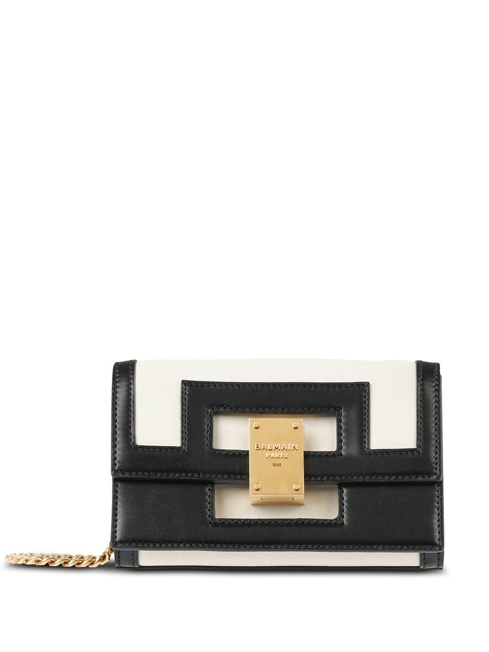 Balmain Heritage 双色单肩包 - 黑色