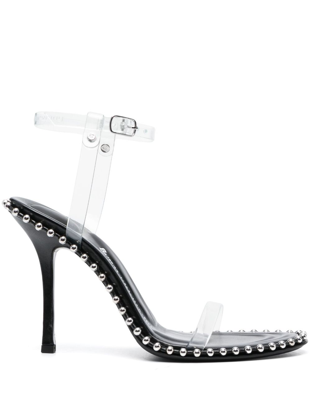 Alexander Wang Nova 皮质高跟凉鞋 - 黑色