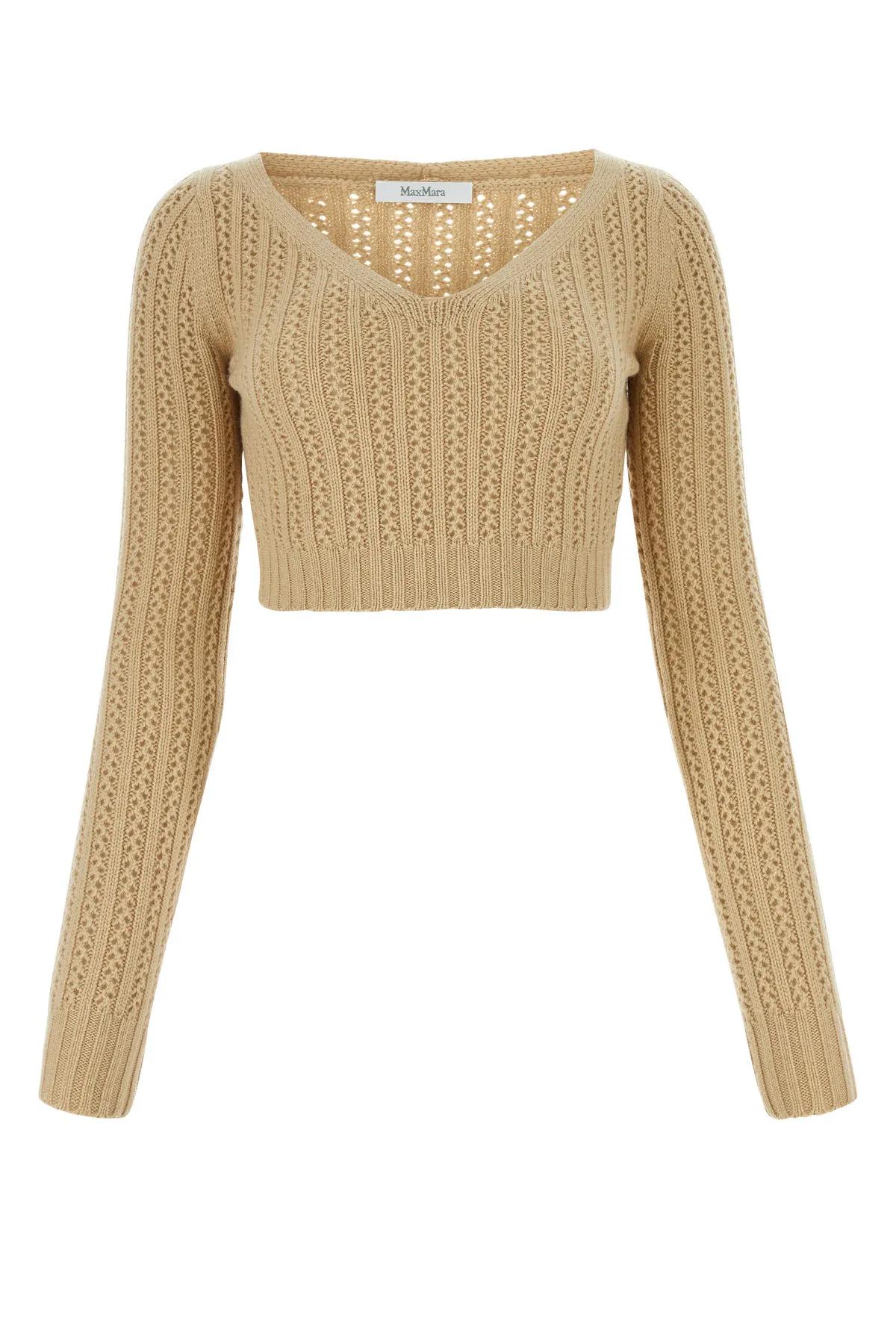 Max Mara Beige Wool Blend Ifrem Sweater