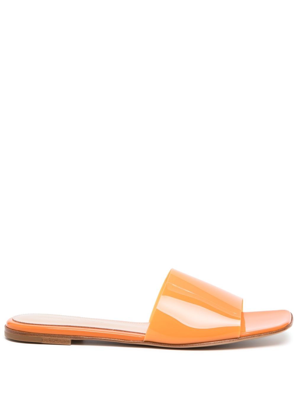 Gianvito Rossi Cosmic 方头凉鞋 - 橘色