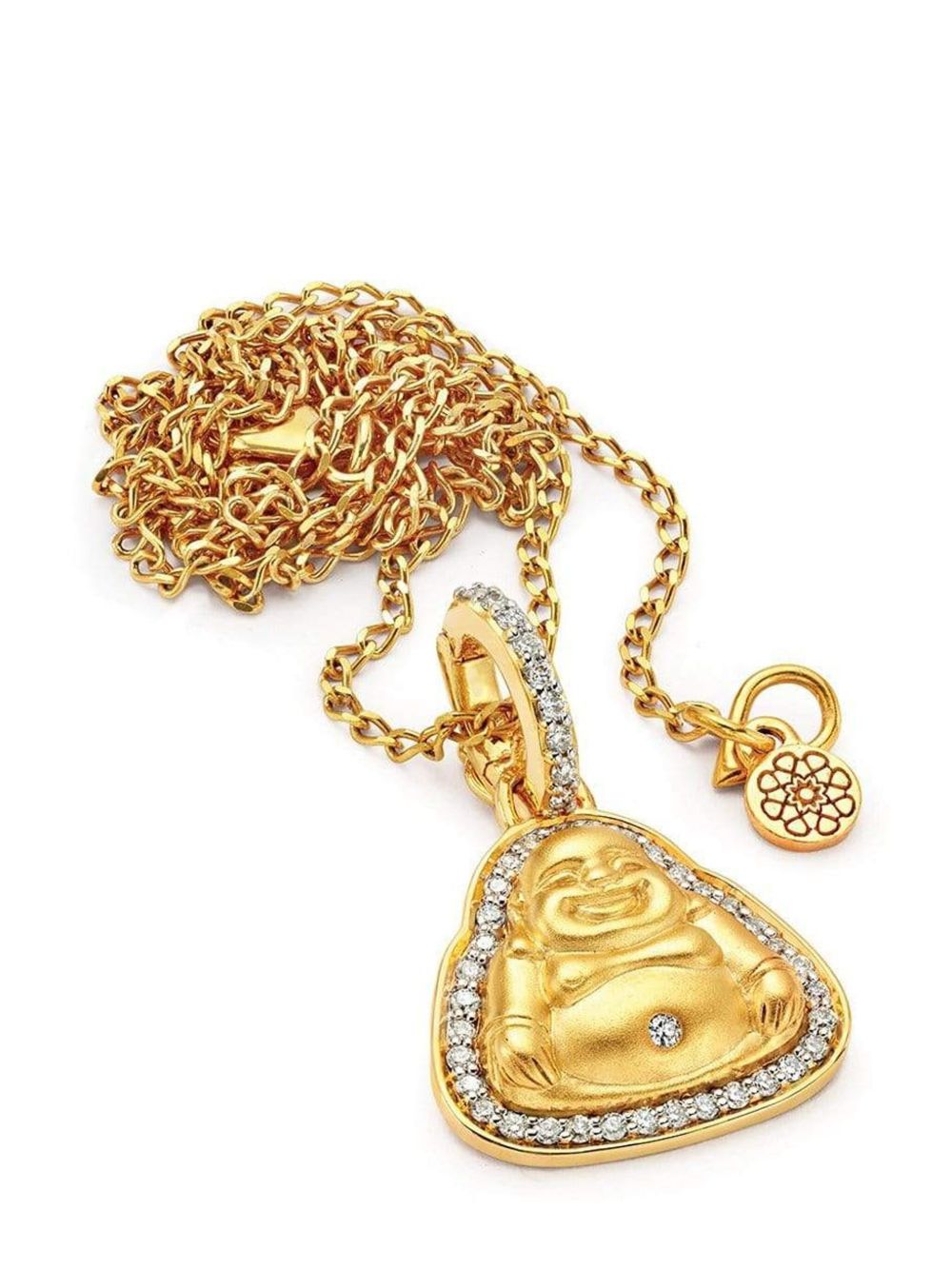 BUDDHA MAMA 20K黄金 Happy Buddha 吊坠 - 金色