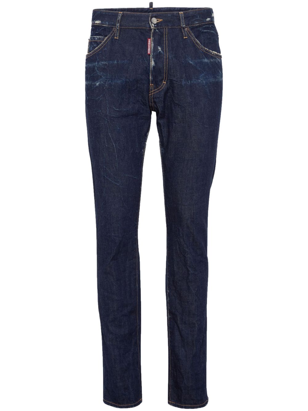 DSQUARED2 中腰紧身牛仔裤 - 蓝色