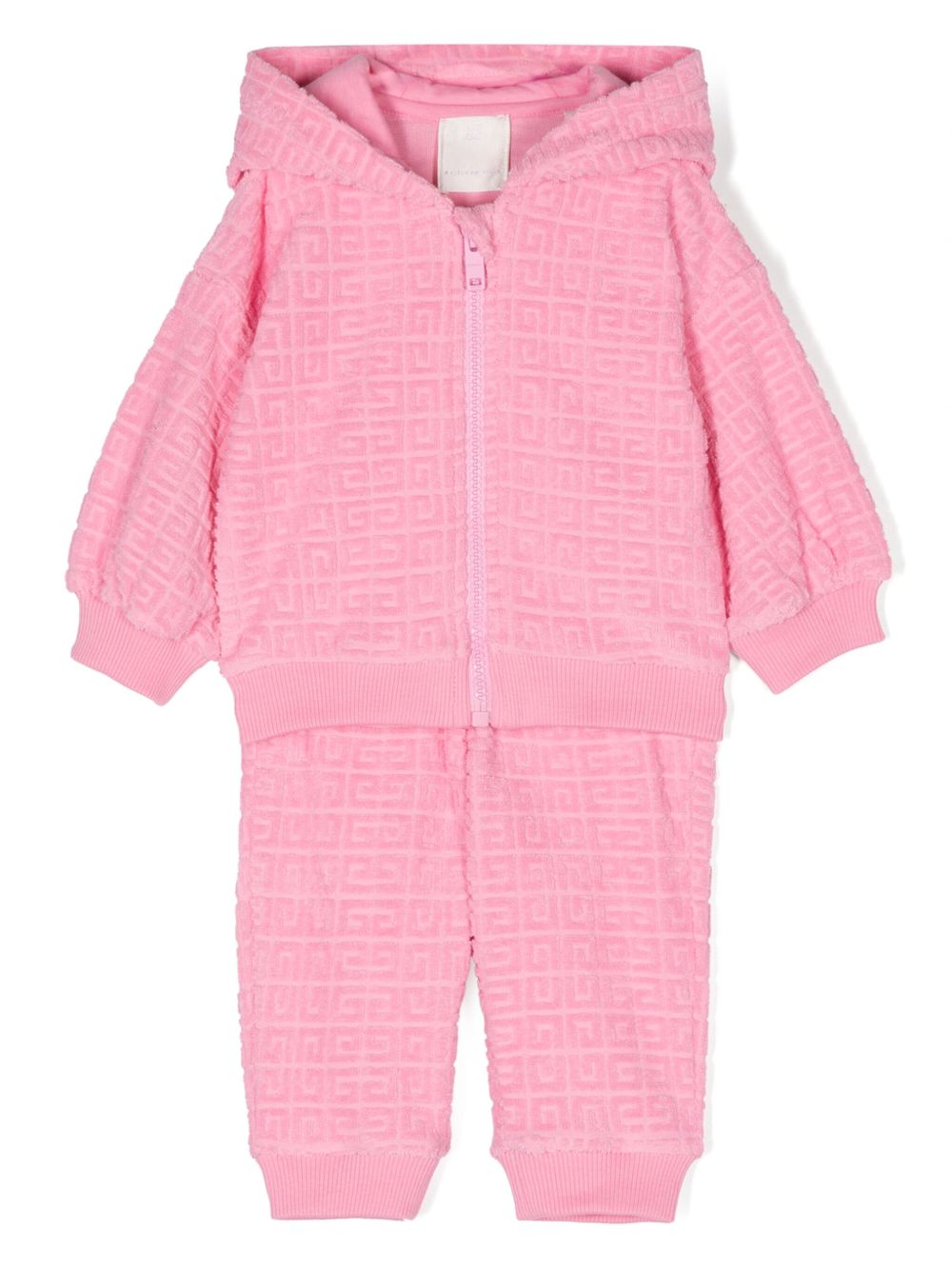 Givenchy Kids 4G 提花运动套装 - 粉色