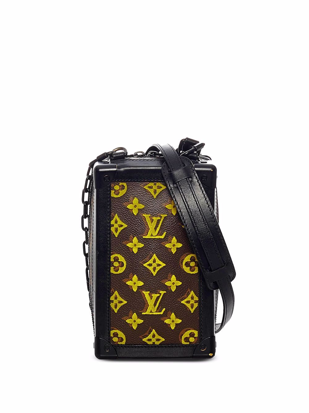 Louis Vuitton Pre-Owned Vertical Soft Trunk 经典logo单肩包（典藏款） - 黑色