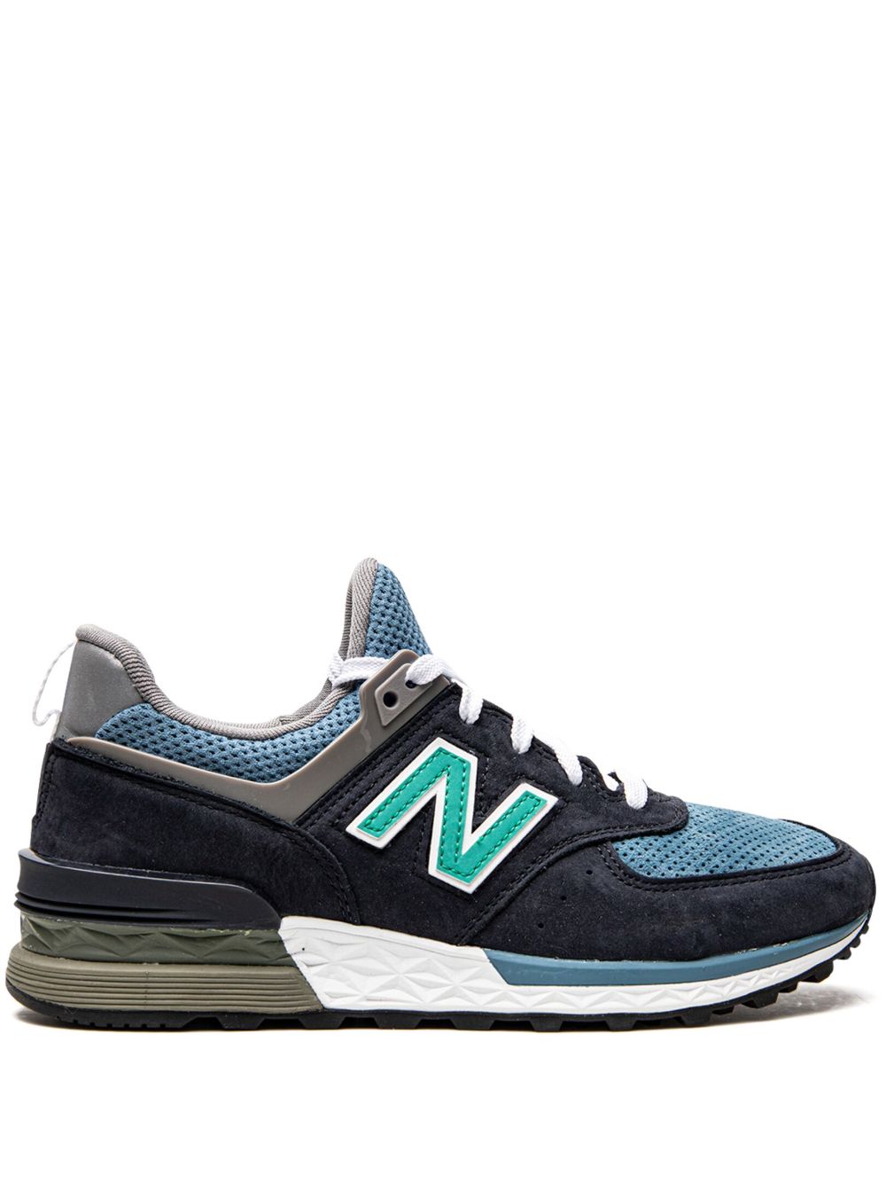 New Balance MS574 拼接运动鞋 - 蓝色