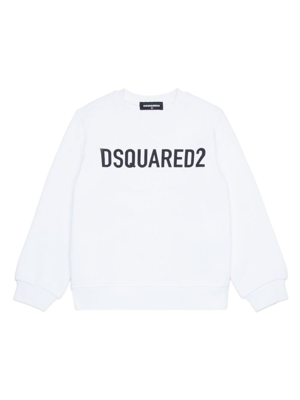 DSQUARED2 KIDS logo印花棉卫衣 - 白色