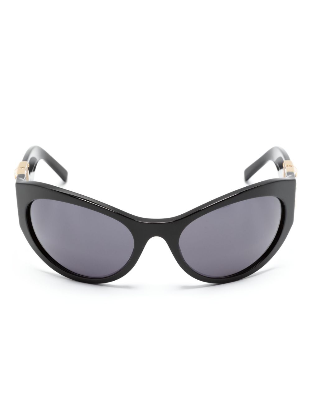 Givenchy Eyewear 4G 标牌超大镜框太阳眼镜 - 黑色