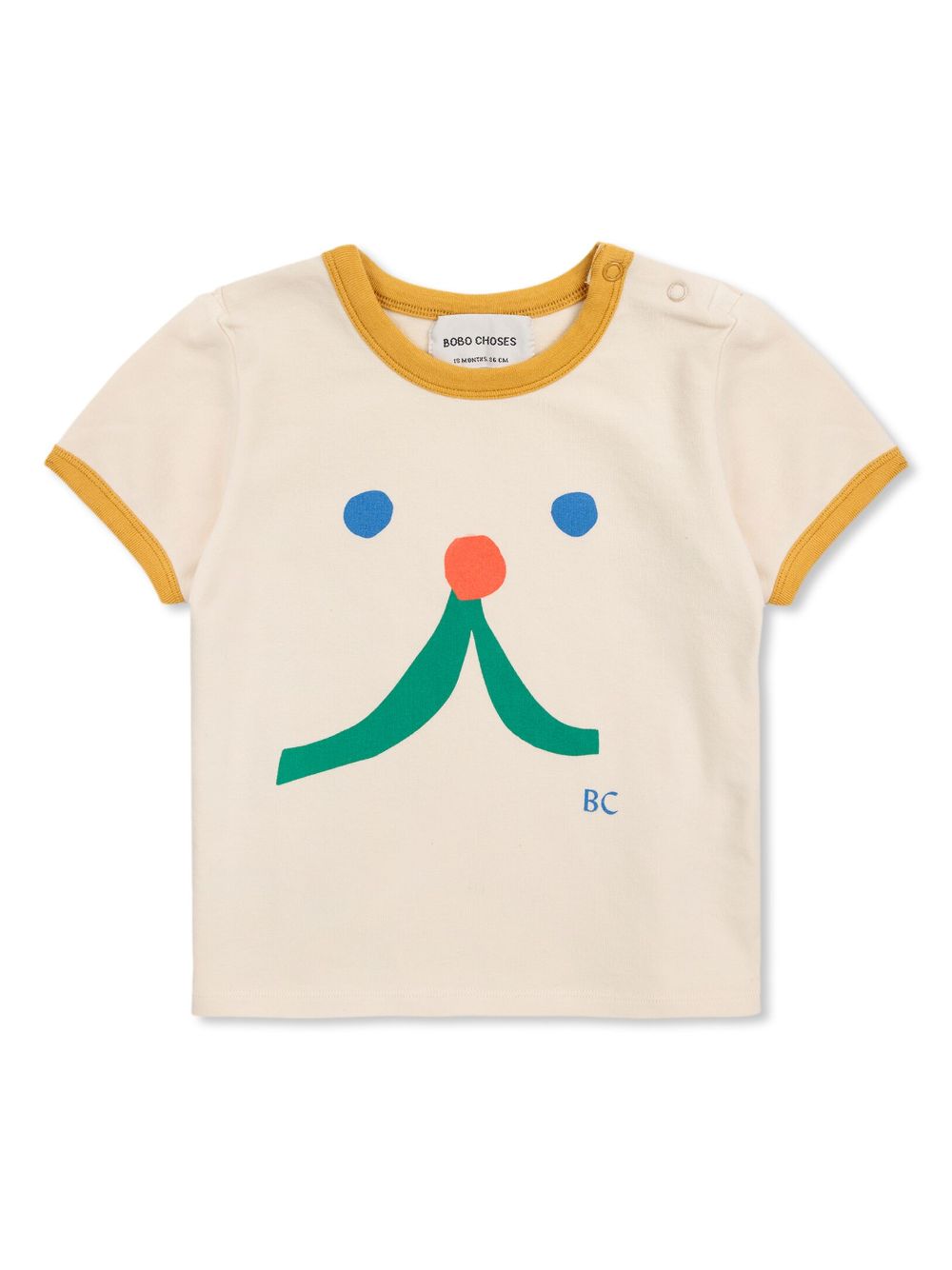 Bobo Choses Funny Face T恤 - 中性色