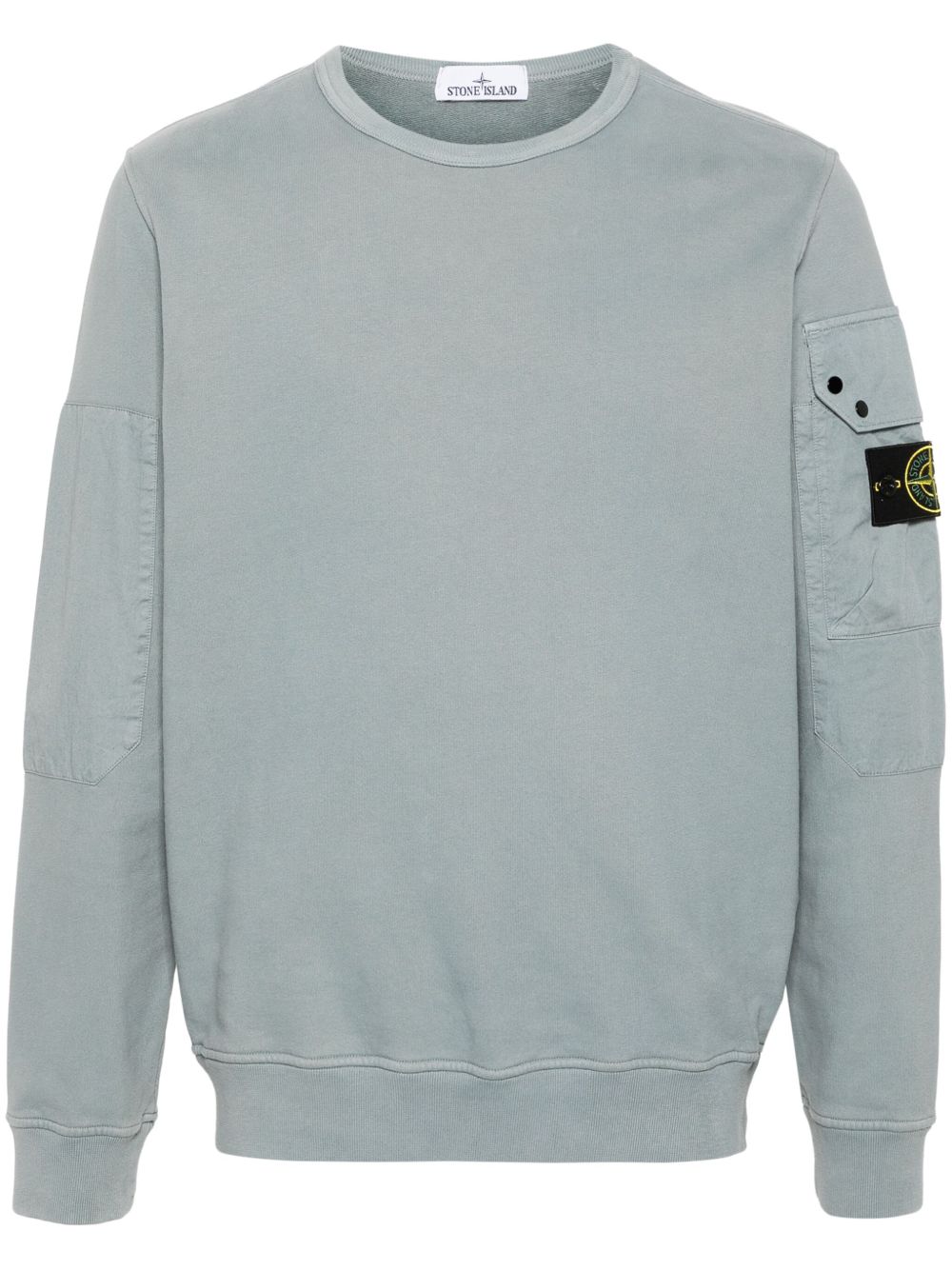Stone Island 罗盘徽章棉卫衣 - 蓝色