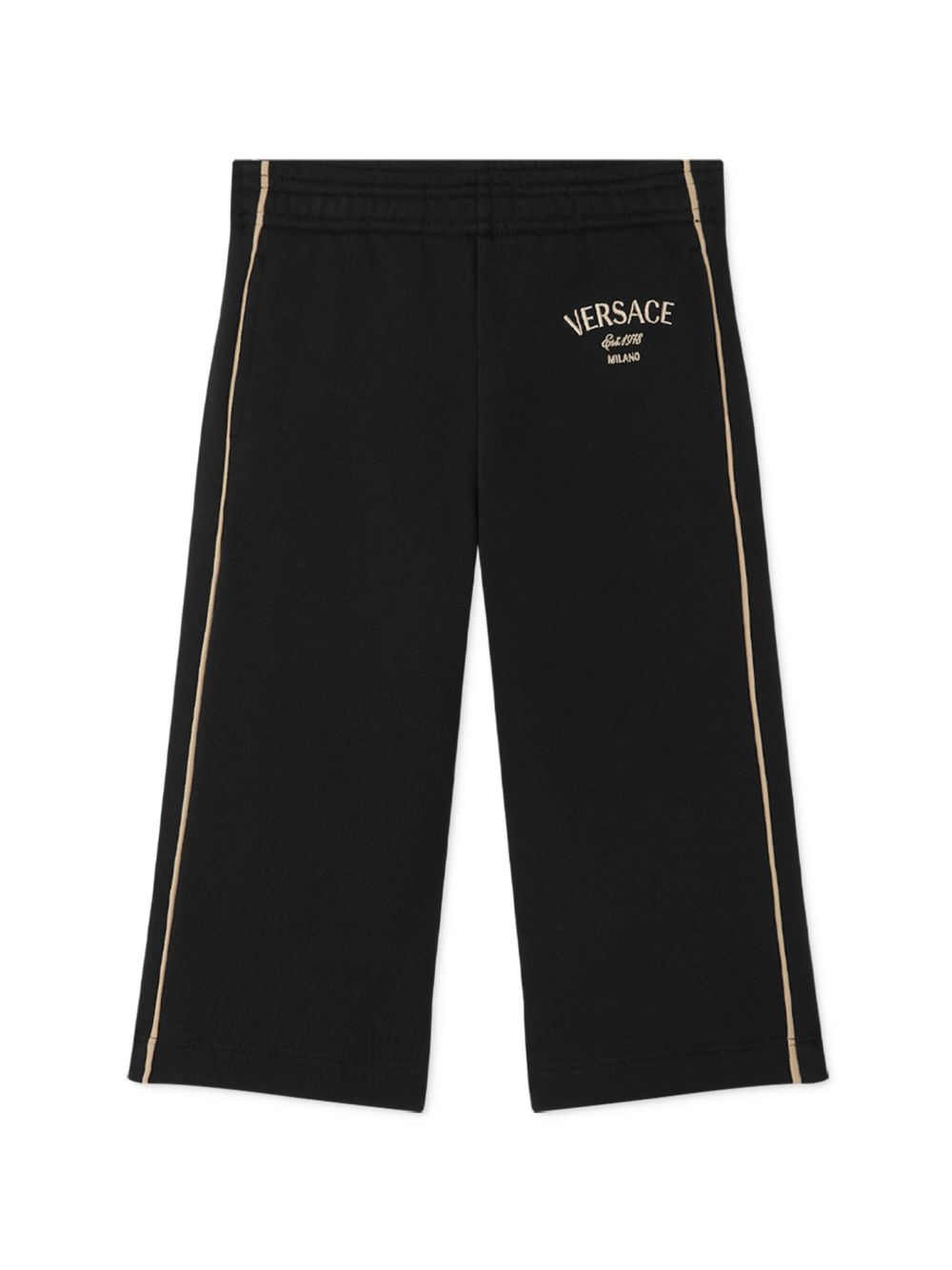 Versace Kids Milano Stamp 运动裤 - 黑色