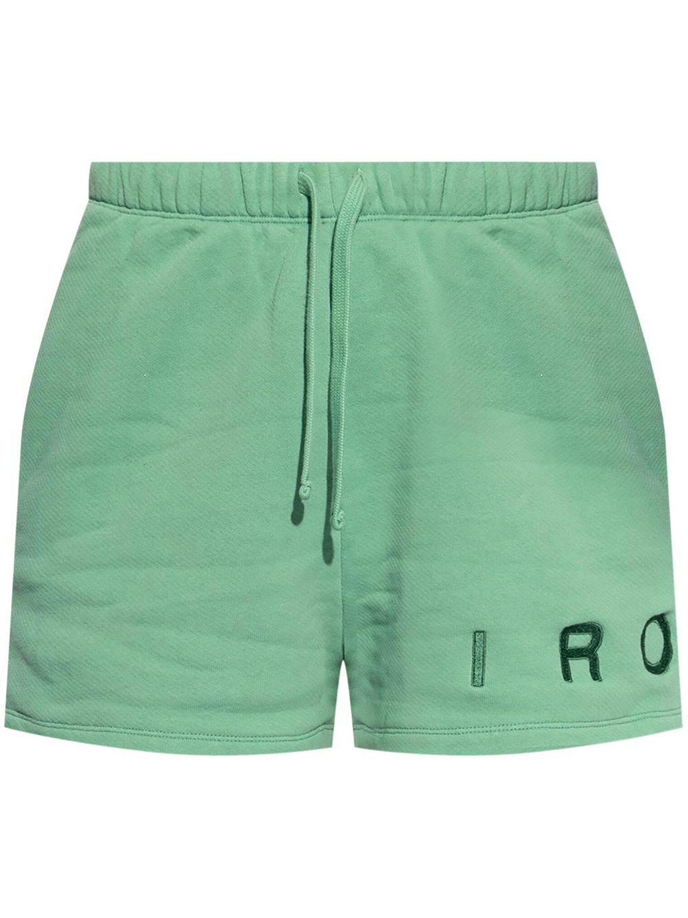 IRO logo刺绣抽绳短裤 - 绿色