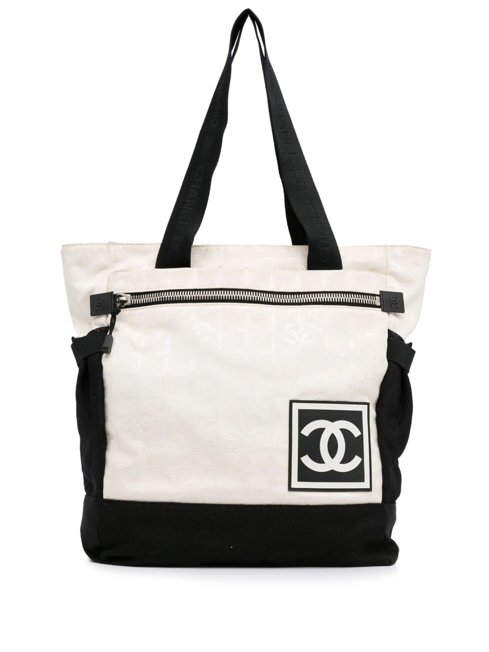CHANEL Pre-Owned New Travel Line Sports 双肩包（2003-2004年典藏款） - 黑色