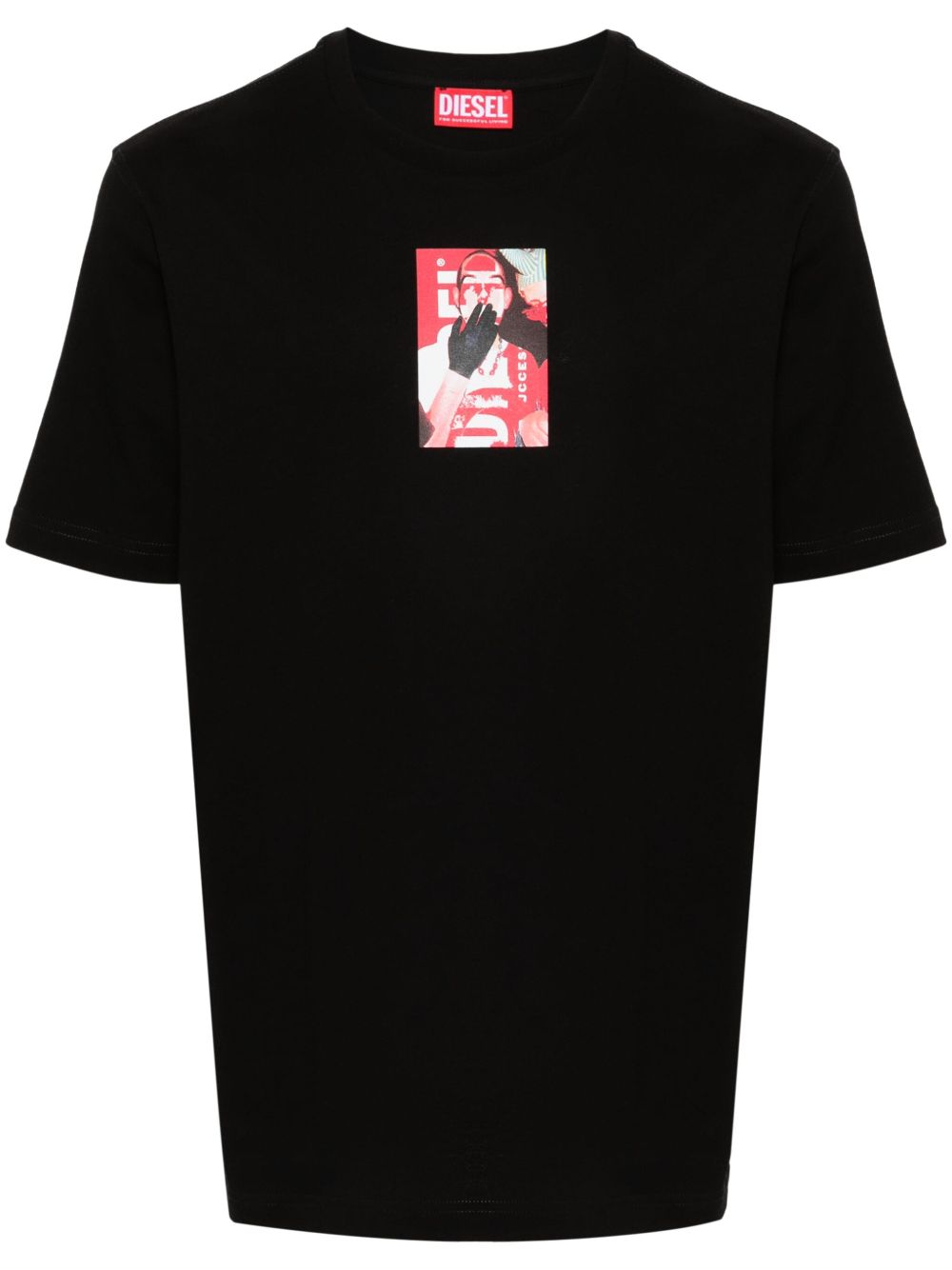 Diesel T-Just-N11 棉T恤 - 黑色