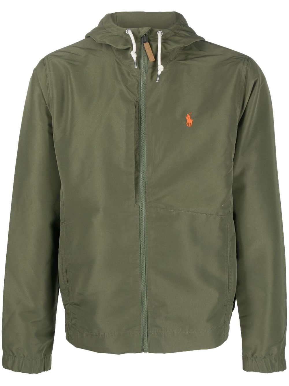 Polo Ralph Lauren logo刺绣连帽夹克 - 绿色