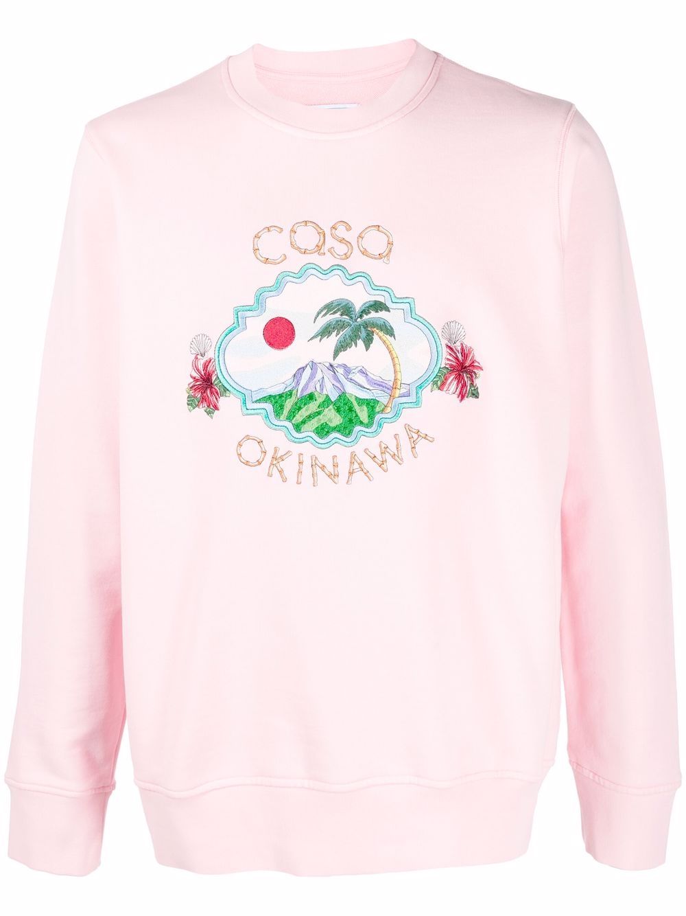 Casablanca Coso Okinawa 刺绣卫衣 - 粉色