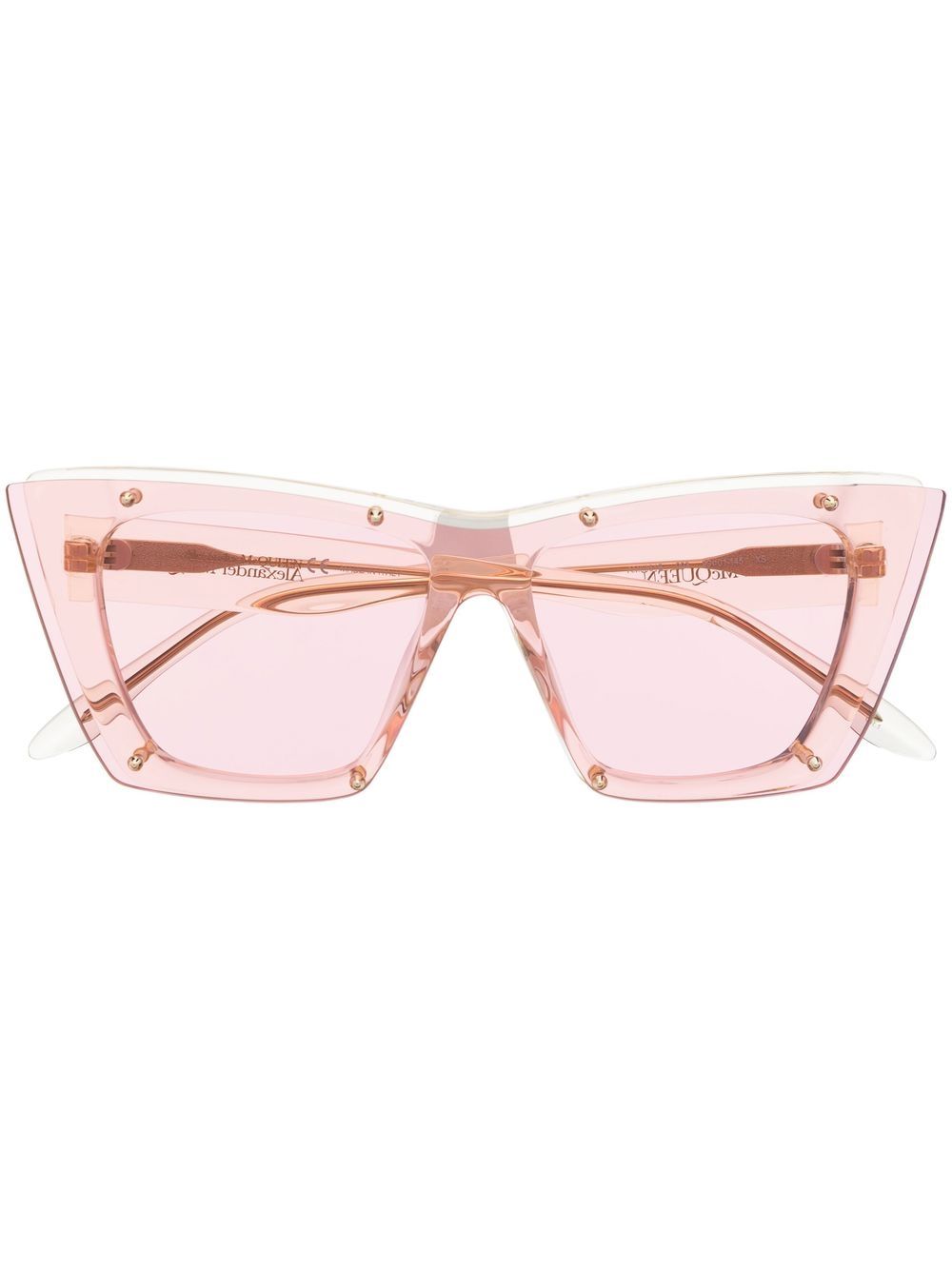 Alexander McQueen Eyewear 亚历山大·麦昆 猫眼形无框太阳眼镜 - 粉色