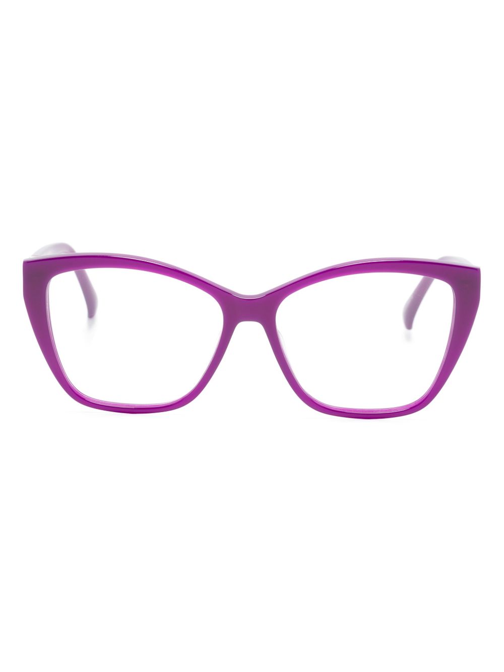Max Mara Eyewear MM5036 081 logo标牌方形眼镜 - 紫色