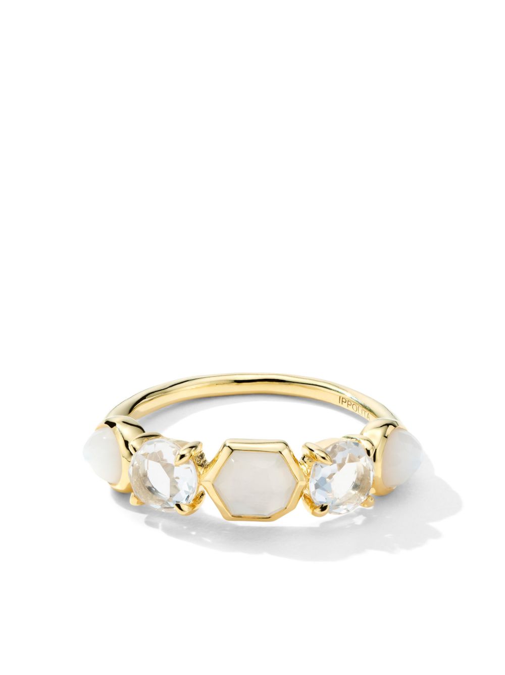 IPPOLITA 18K黄金 Rock Candy Gelato 月长石戒指 - 金色