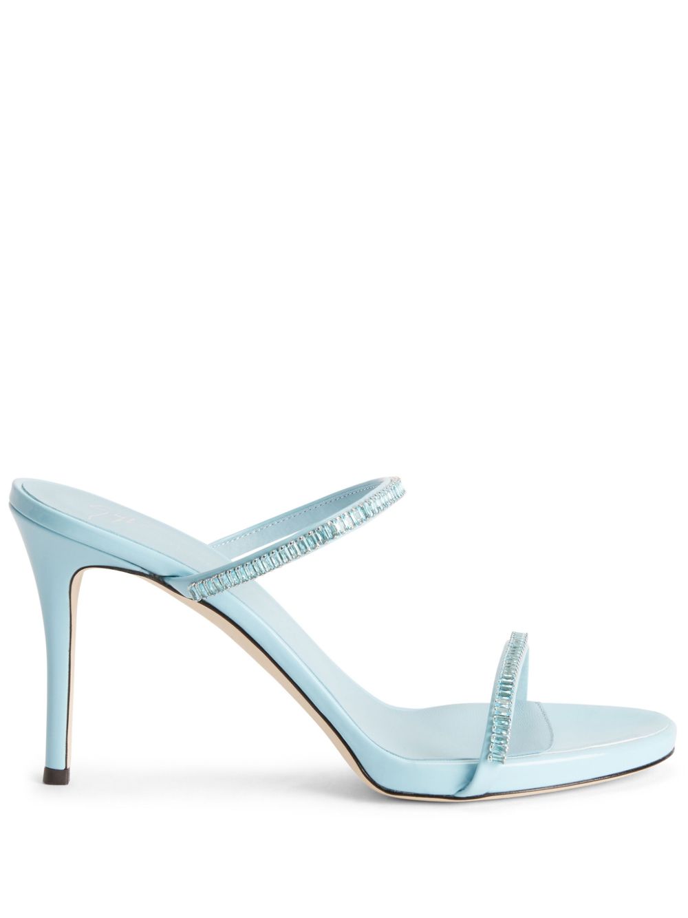 Giuseppe Zanotti Iride Crystal 高跟凉鞋 - 蓝色