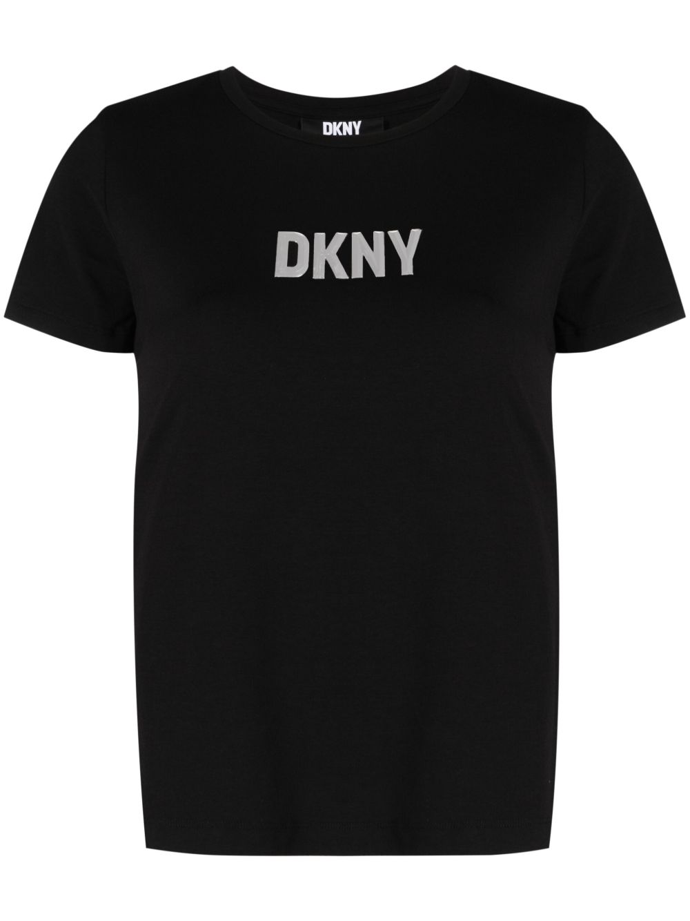 DKNY logo反光T恤 - 黑色