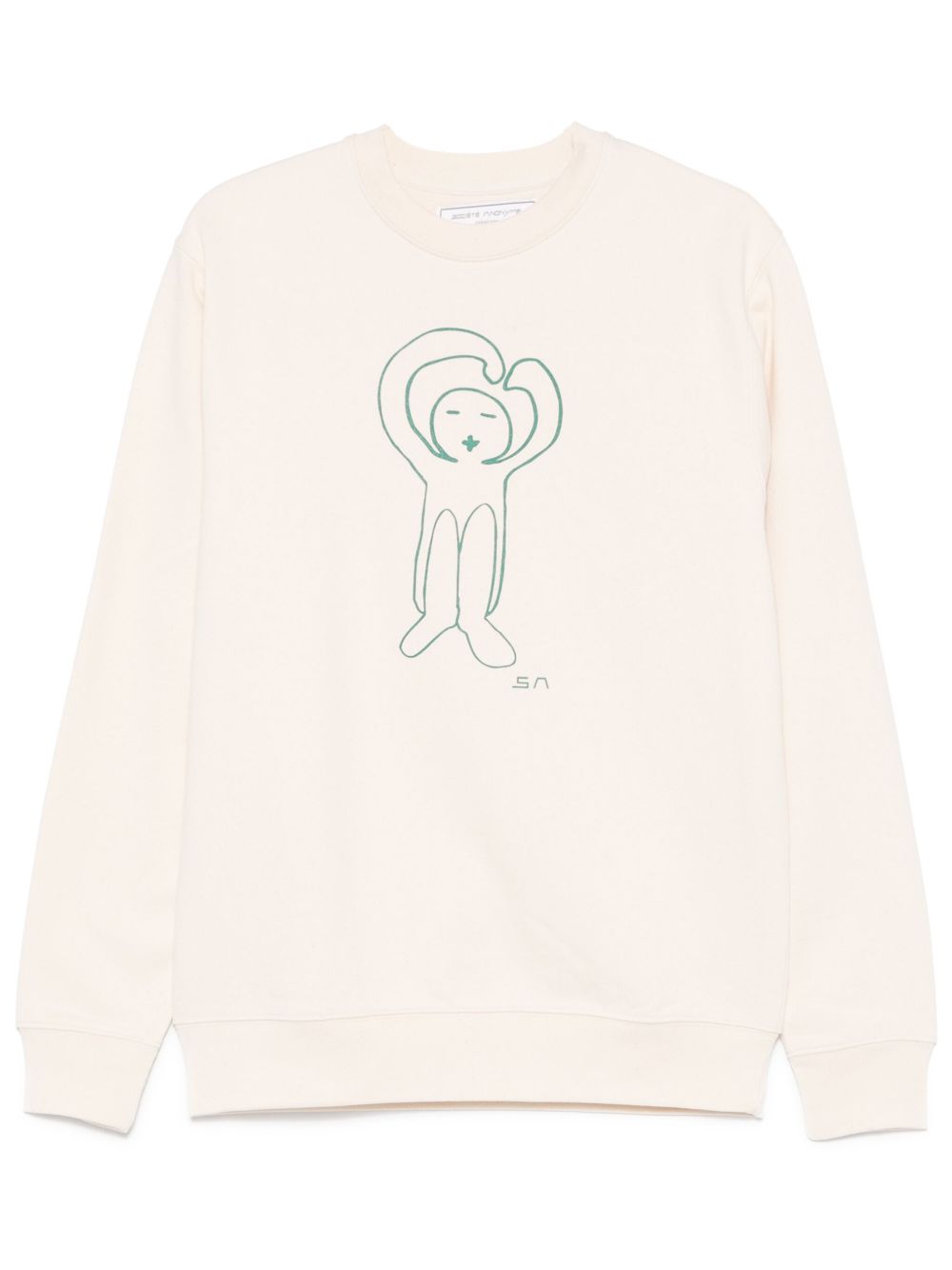 Société Anonyme logo印花卫衣 - 白色