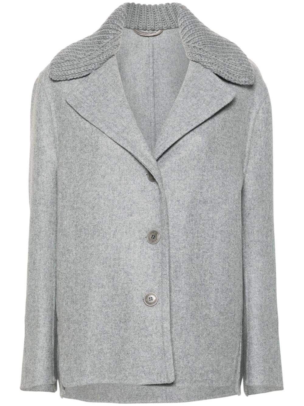 Ermanno Scervino 毛毡夹克 - 灰色