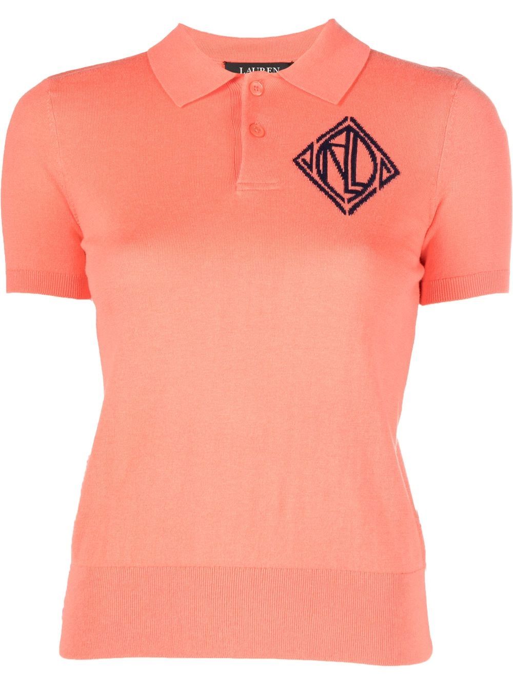 Lauren Ralph Lauren Vrajaija 针织polo领上衣 - 橘色