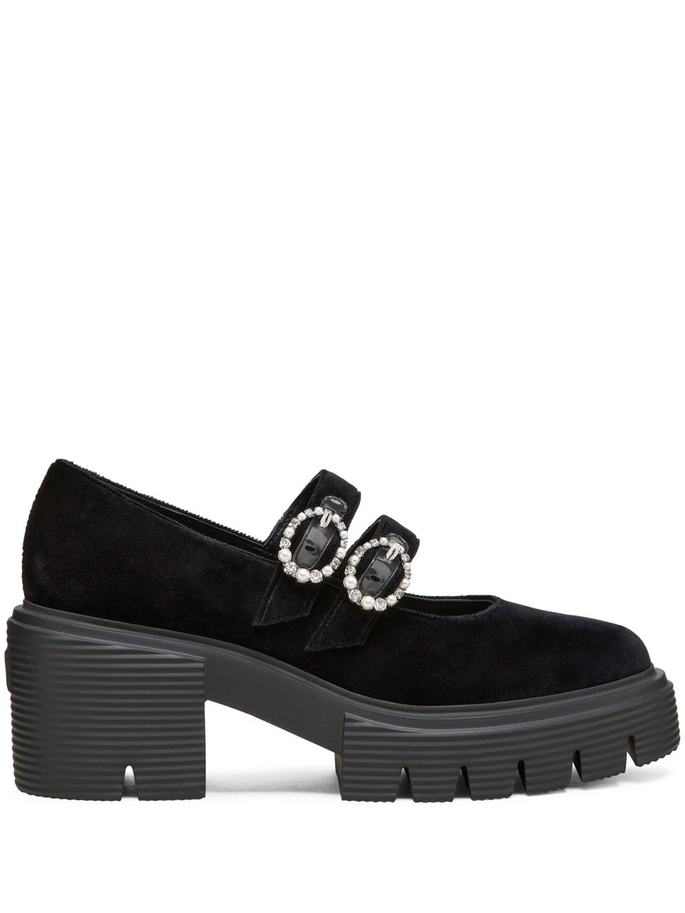 Stuart Weitzman Leighton 玛丽珍中跟鞋 - 黑色