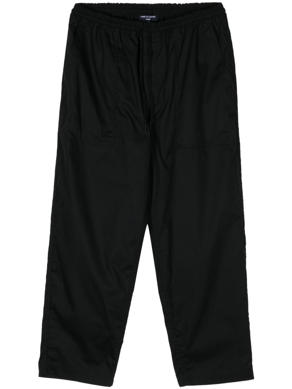 Comme des Garçons Homme 直筒棉长裤 - 黑色