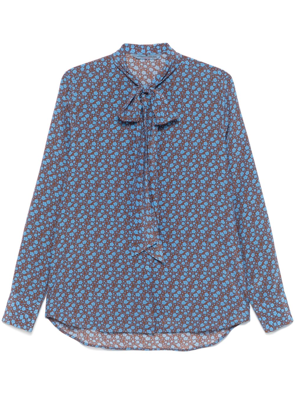 Ermanno Scervino 真丝衬衫 - 蓝色