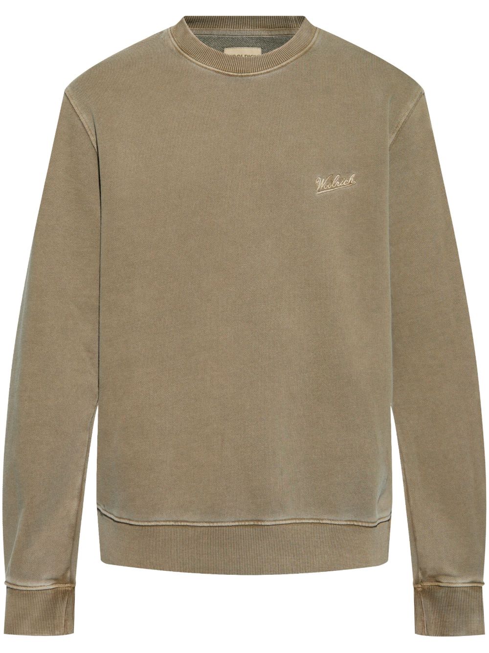 Woolrich logo刺绣卫衣 - 绿色