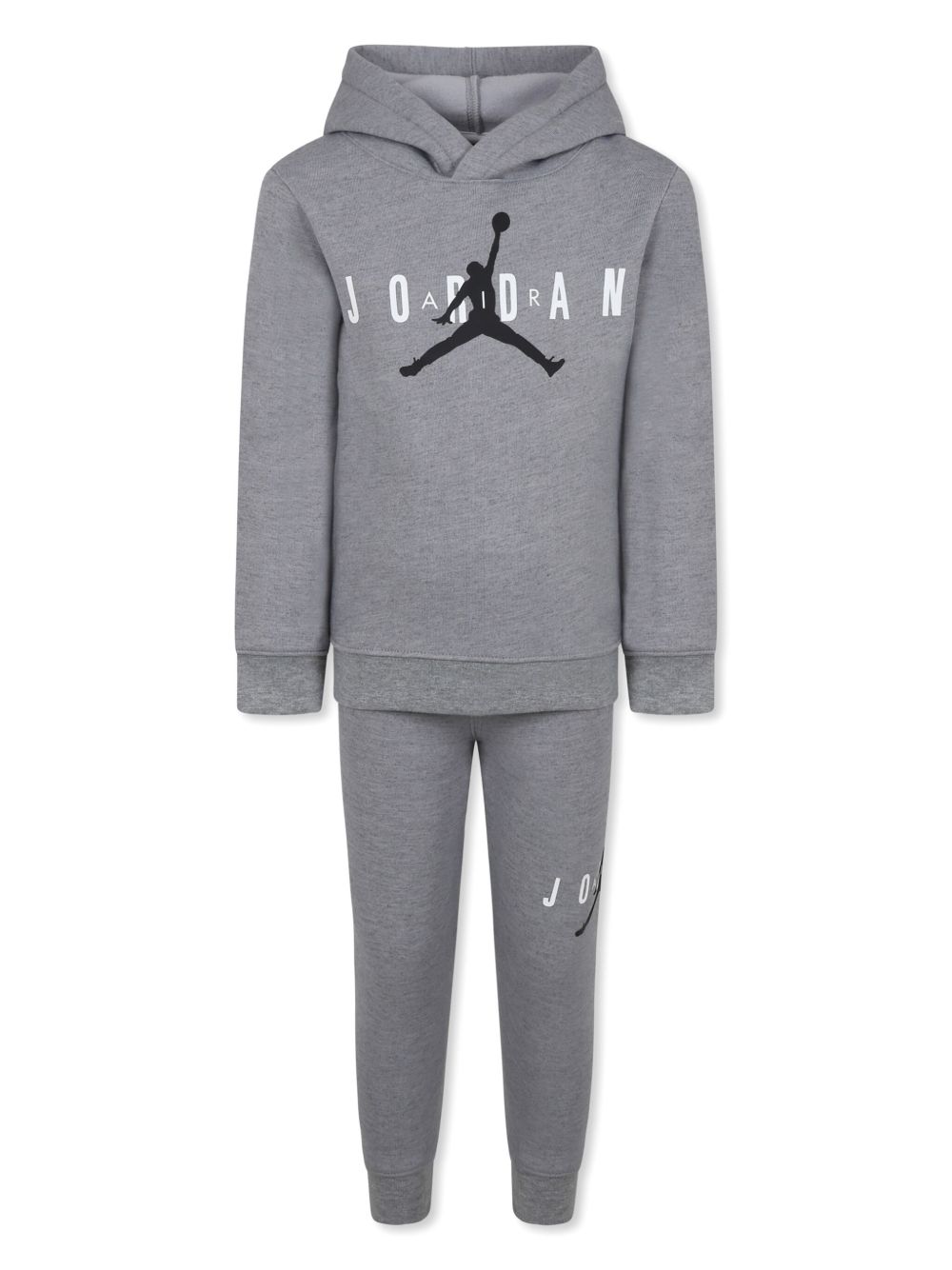 Jordan Kids printed tracksuit set - 灰色